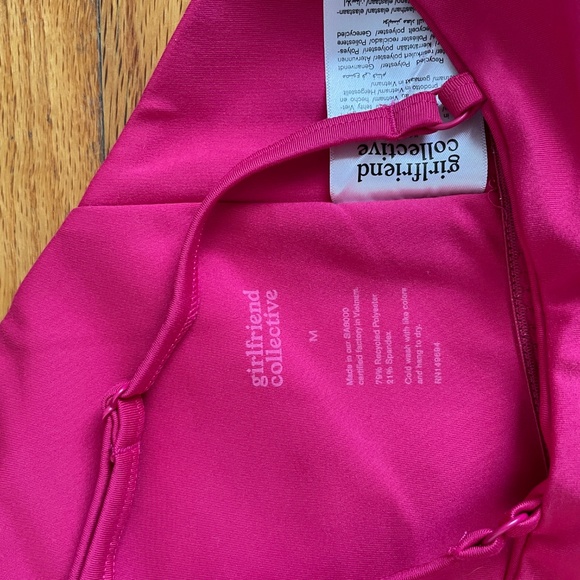 Girlfriend Collective Topanga Pink Sports Bra - Picture 4 of 4